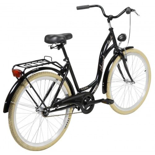 Велосипед AZIMUT City Lux 26" 2023 black-cream AZI21025