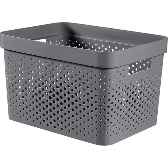 CURVER Infinity konteiners, 17 L, antracīts, 35,5 x 26,2 x 21,9 cm, pārstrādāta plastmasa, 245661, viens izmērs 3253924740249