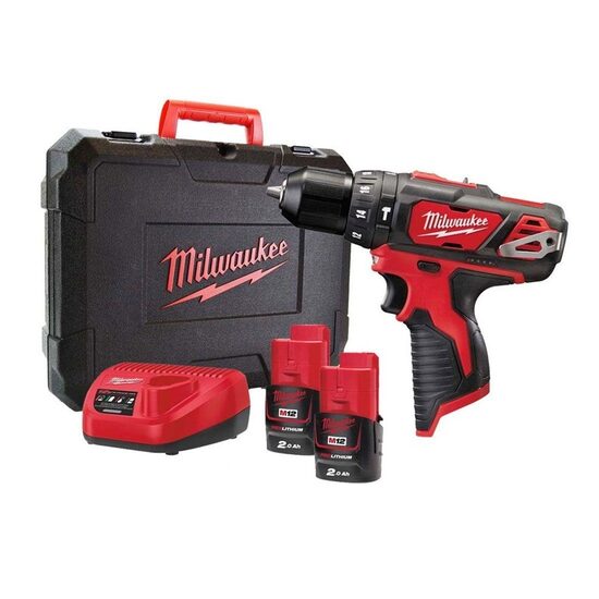 HAMMER DRILL MILWAUKEE 12V 30Nm 2x2.0Ah LI-ION M12BPD-202C 4933441940