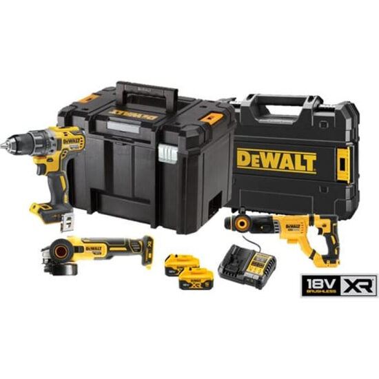 КОМПЛЕКТ DEWALT COMBO 18 В DCK327P2T (DCD791 + DCH263 + DCG405) 2x5,0 Ач DCK327P2T-QW 5035048752579
