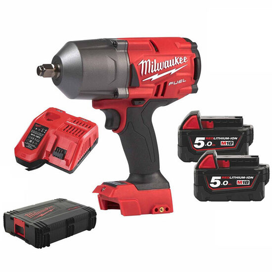 УДАРНЫЙ гайковерт MILWAUKEE 18V 1/2 "1356Nm 2x5.0Ah LI-ION M18FHIWF12-502X 4933459696