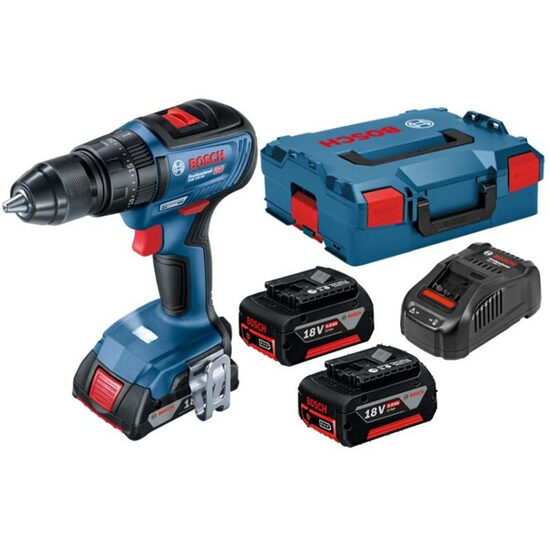 Ударный шуруповерт BOSCH GSB 18 V-50, 18 В, 50/24 Нм, 2 x 5,0 А·ч, 06019H5101 4059952505190