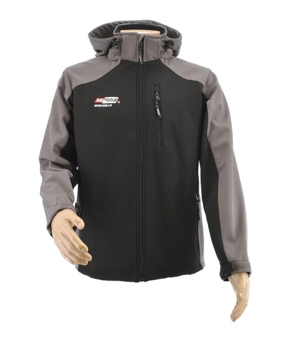 КУРТКА AWTOOLS SOFTSHELL T4 СЕРО-ЧЕРНАЯ/XXL AW02714 5903678617738