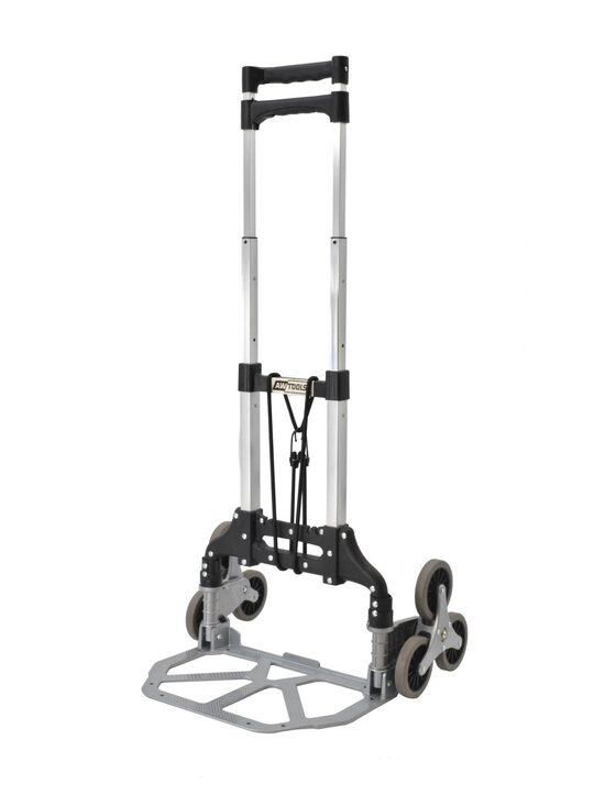 AWTOOLS Складная тележка-штабелер 50 кг, легкий алюминиевый корпус, телескопическая ручка, регулировка высоты, 3 колеса, AW23280 5903678624835
