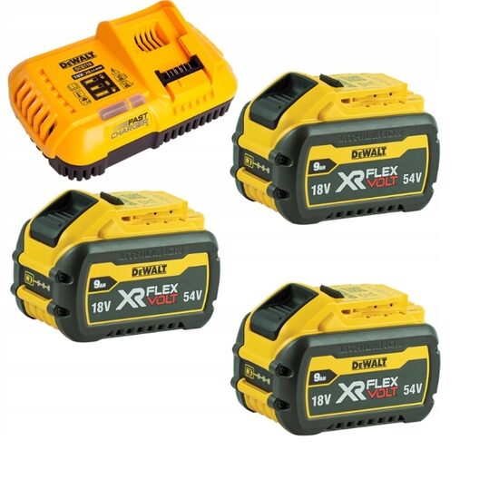 Аккумулятор Dewalt 18/54 В 9,0/3,0 А·ч Flexvolt DCB547 3 шт. + зарядное устройство DCB118 DCB118X3-QW 5035048682203
