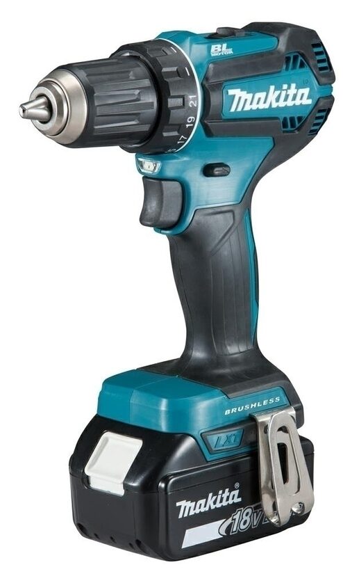 Дрель-шуруповёрт Makita 18 В; Аккумулятор 2x5,0 Ач. DDF485RTJ 088381866439
