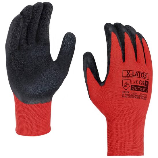 Рабочие перчатки X-LATOS с латексным покрытием, размер 10, X-LATOS 10 5902767610469