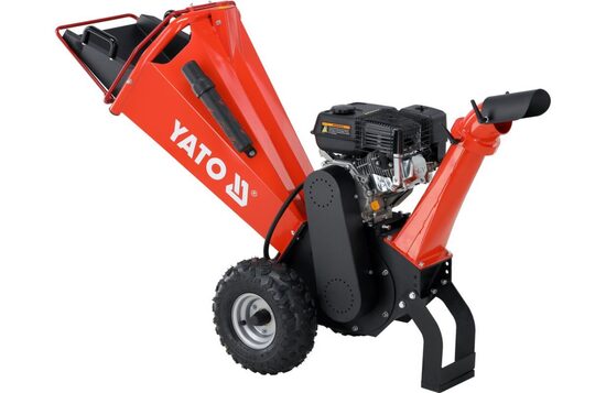 Бензиновый измельчитель веток, диаметр 100 мм, объем 196 см³, модель YT-86155