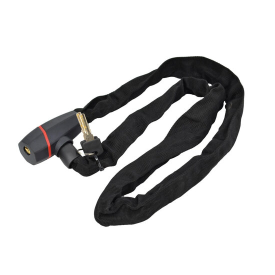 AWTOOLS Velosipēda ķēdes slēdzis, 120 cm, cietais tērauds, 2 atslēgas, AW24070 5903678625641