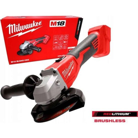 УГЛОВАЯ ШЛИФОВАЛЬНАЯ МАШИНА MILWAUKEE 125 мм M18BLSAG125X-0 4933492643 4058546413934