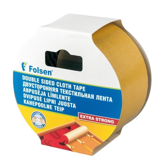Двусторонняя клейкая лента Folsen Carpet Tape, 25 м x 50 мм 032155025