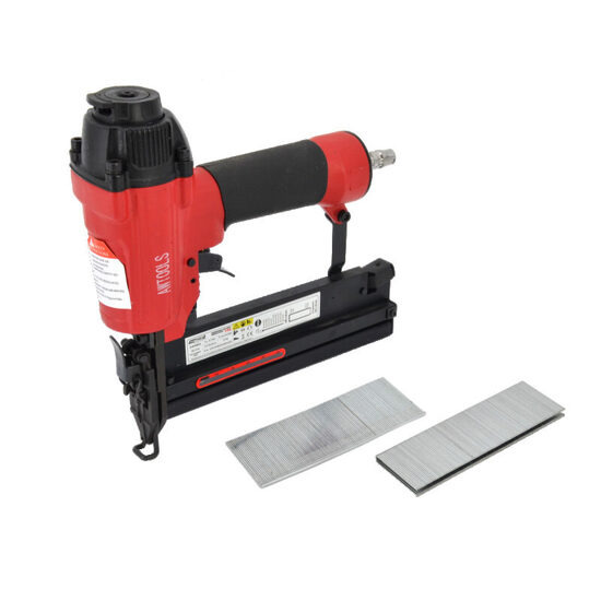 AWTOOLS Gaisa skavotājs 2in1, 25-40mm, magnija sakausējums, 80 skavas/100 naglas, AW10604 5903678608231