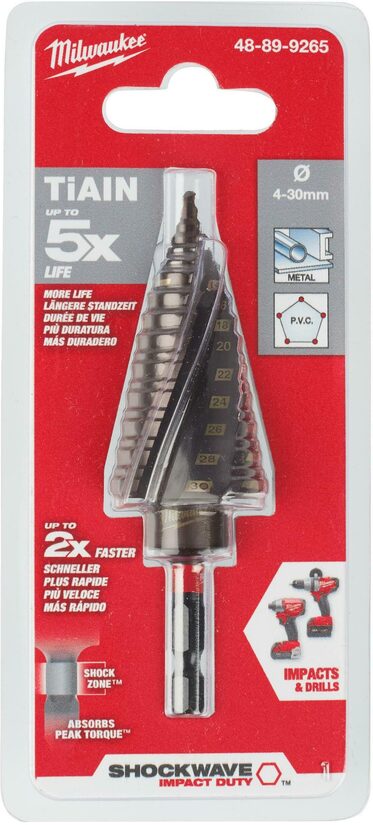 Ступенчатое ударное сверло Milwaukee 4-30 мм 48899265 045242505203