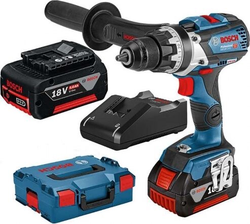 Аккумуляторная шуруповерт/дрель BOSCH GSR 18V-110 C, 2X4.0AH, 18V-40