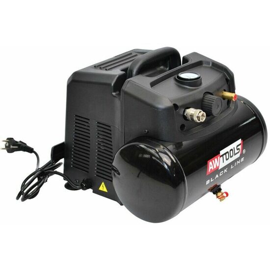 Компрессор AWTOOLS AC6 без масла, 6 л, 1,5 л.с., черная линия AW09980BL 5903678626556