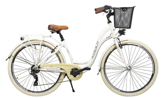  Велосипед AZIMUT Sarema 28" ALU TX-7 2025 light cream shiny AZI23026