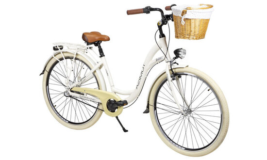  Велосипед AZIMUT Sarema ALU 28" 3-speed 2025 light cream shiny AZI23021