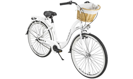  Велосипед AZIMUT Sarema ALU 28" 3-speed 2025 white matt AZI23053