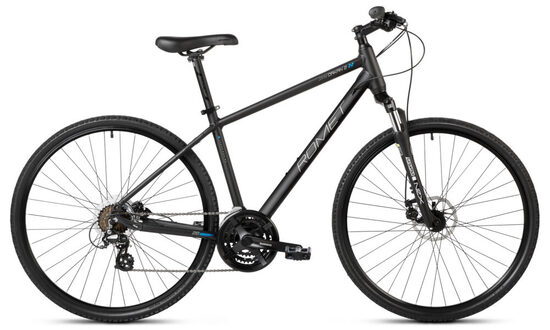  Велосипед Romet Orkan 2 M 2025 black-bright graphite-blue 28200430OA