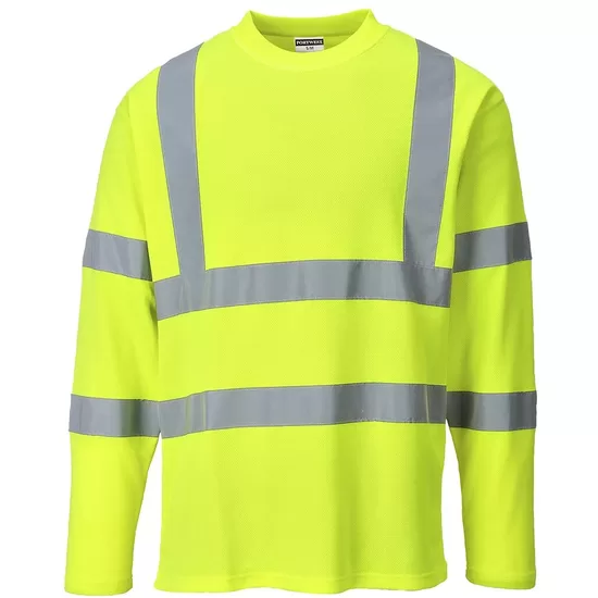 Portwest S278 Hi-Vis Long Sleeved T-shirt High Visibility size M