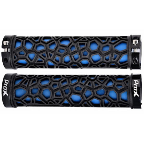 Ручки руля ProX GP-53 130mm Lock-on blue-black GRIP370