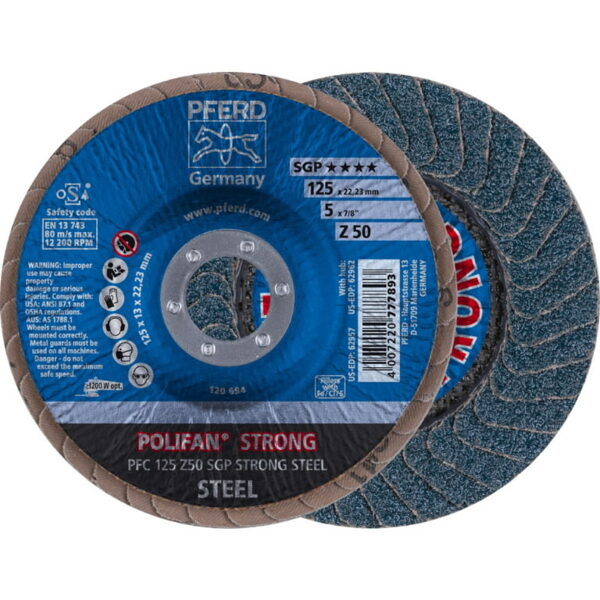 Лепестковый диск SGP STRONG STEEL 125mm Z50 PFC, Pferd