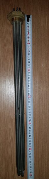 Блок ТЭН электронагревательный элемент для воды 9000W 220V Dm Ø 1 1/2"