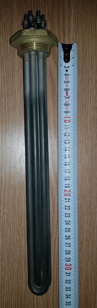 Блок ТЭН электронагревательный элемент для воды 6000W 220V Dm Ø 1 1/4"