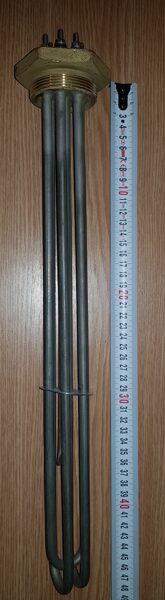 Блок ТЭН электронагревательный элемент для воды 12000W 220V Dm Ø 2"