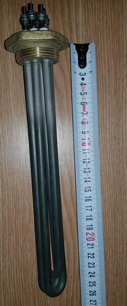 Блок ТЭН электронагревательный элемент для воды 4500W 220V Dm Ø 1 1/4"