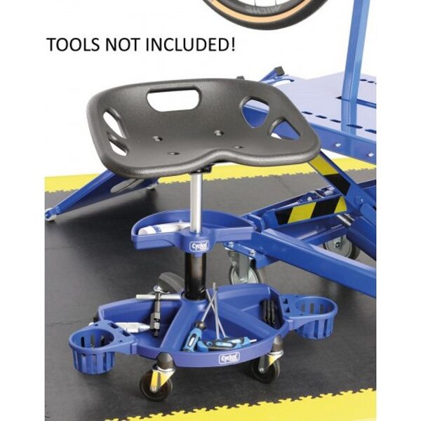 Стул для мастерской Cyclus Tools Creeper 2.0 adjustable with tooltray and 2 bottle holders TOOL930