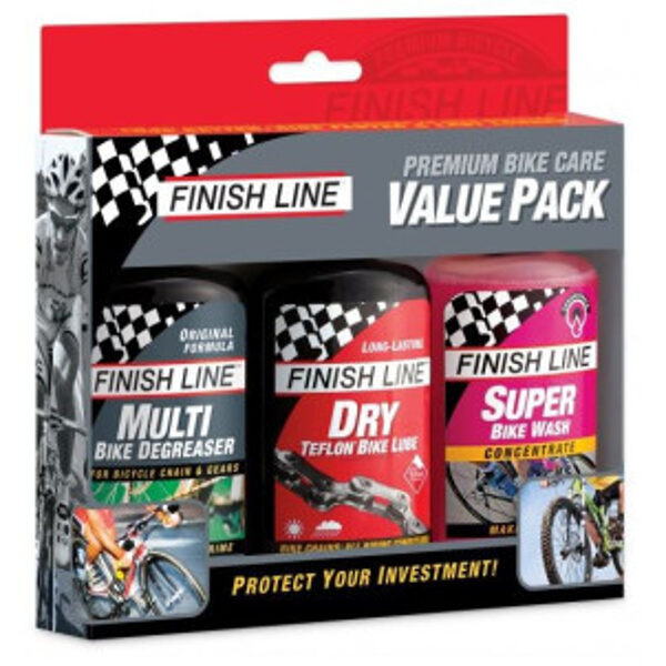 Набор для ухода за цепью Finish Line Value Pack Dry 3 шт. x 120ml OILC161