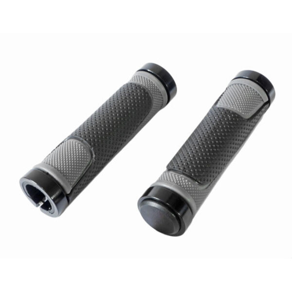 Ручки руля Azimut Dual Sport 2xLock 130mm black/grey (1002) GRIP169