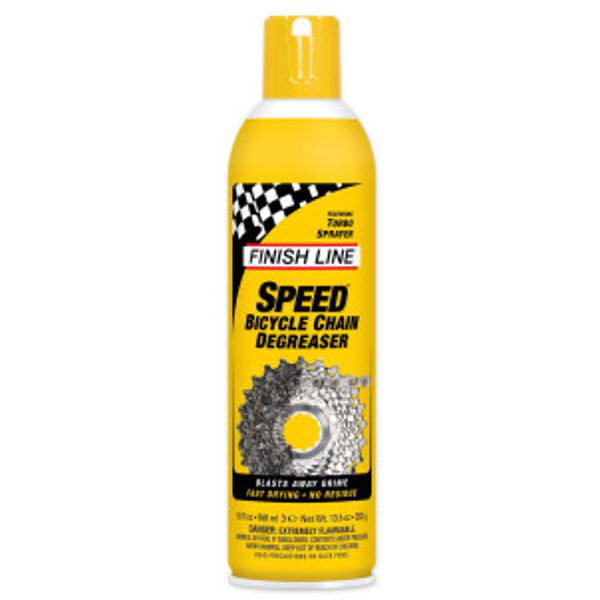 Очиститель/обезжириватель трансмиссии Finish Line Speed Bike Turbo aerosol 558ml OILC153