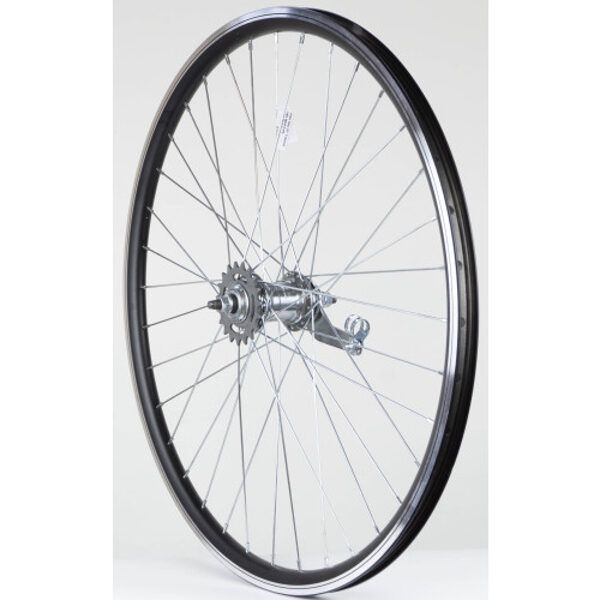 Заднее колесо: 26-дюймовая односкоростная ступица Velosteel, черный обод DoubleWall RWHL168