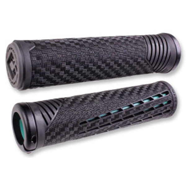 Ручки руля ODI CF v2.1 Lock-On 135mm Black/Mint GRIP390