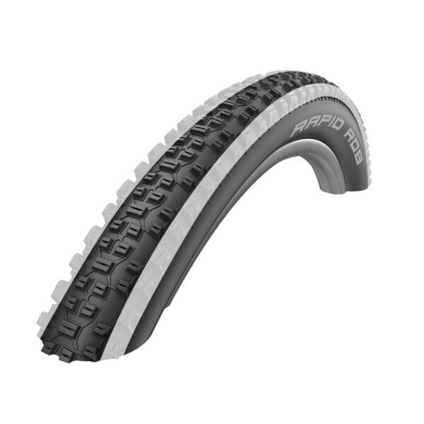 Шина 26" Schwalbe Rapid Rob HS 425, Active Wired 57-559 White Stripes 11101393