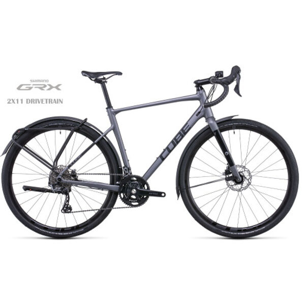 Велосипед Cube Nuroad Race FE grey'n'black 2022-53 cm / S 580210 - 53 cm - S