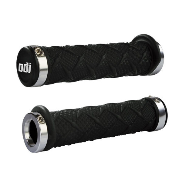 Ручки руля ODI X-Treme MTB Lock-On 130mm Bonus Pack Black/Silver GRIP117