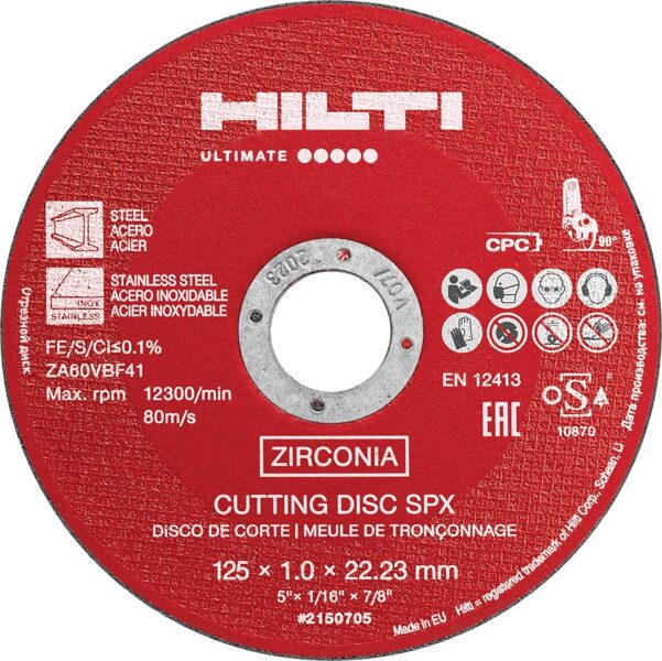 Отрезной диск SPX - Hilti 125-1.0-22.2 mm