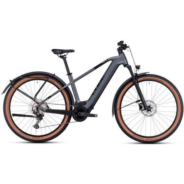 Электрический велосипед Cube Reaction Hybrid Pro 750 Allroad 29 flashgrey'n'green 2023-17" / 29 / M 634153 - 17 - 29 - M