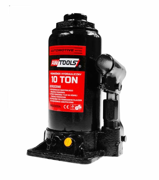 Домкрат гидравлический бутылочный 10 000 кг 200-400 мм AW20004 AWTOOLS