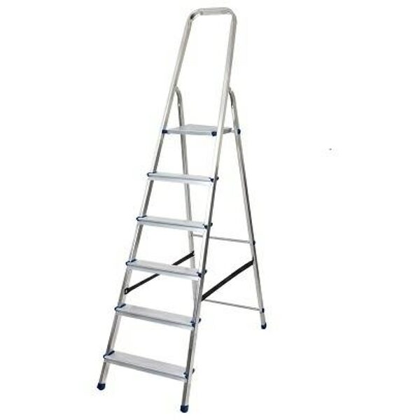 AWTOOLS АЛЮМИНИЕВАЯ ЛЕСТНИЦА СТРЕМЯНКА 6СТ.150КГ  AW23022