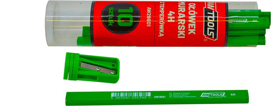 КАРАНДАШ AWTOOLS  4Ч ДЛЯ КАМНЯ / КИРПИЧА 10 шт. AW29601