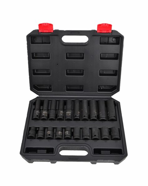 AWTOOLS 1/2 "НАБОР УДАРНЫХ ГОЛОВОК КОРОТКИХ И ДЛИННЫХ 20эл. AW38695BL