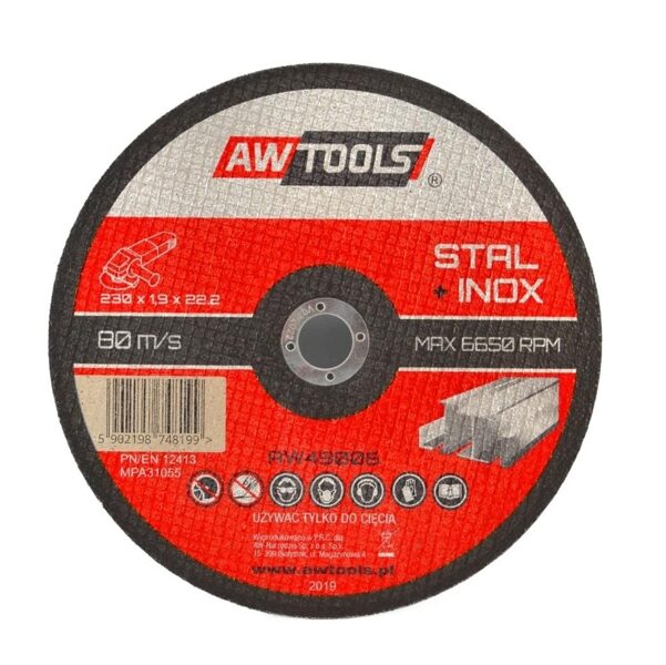  AWTOOLS  ДИСК ДЛЯ МЕТАЛЛА 230 * 1,9 мм / 22,2 AW49006