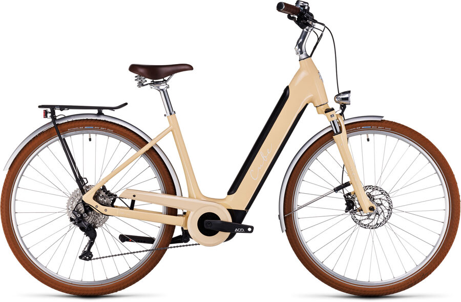 Электрический велосипед Cube Ella Ride Hybrid 500 Easy Entry honey'n'white 2023-50 cm / S 632511 - Easy Entry 50 cm - S