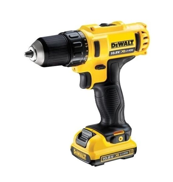 Дрель/шуруповерт DEWALT 10,8 В 24/15 Нм 2 x 2,0 Ач ЛИТИЙ-ИОННЫЙ DCD710D2-QW