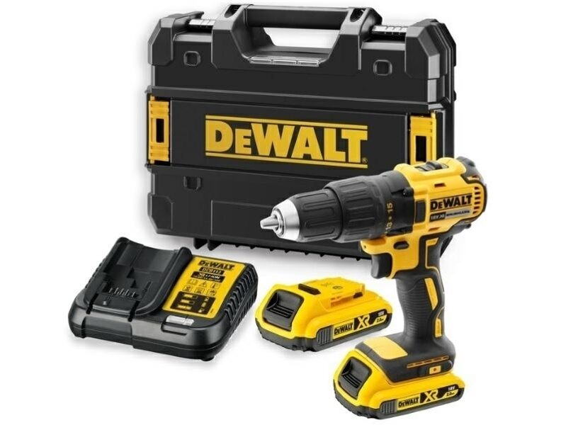 Дрель/шуруповерт DEWALT 18 В 65/26 Нм 2x2,0 Ач ЛИТИЙ-ИОННЫЙ БЕСЩЕТОЧНЫЙ DCD777D2T-QW 5035048690444