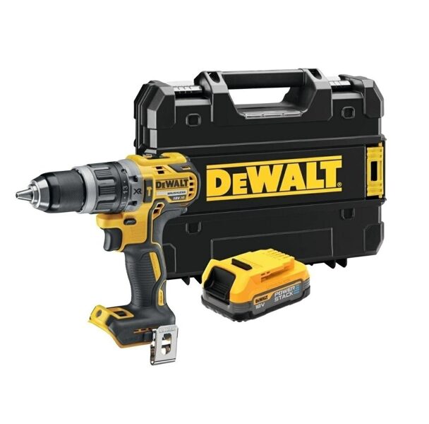 УДАРНАЯ Дрель-шуруповерт DEWALT / ПРИВОДНАЯ 18 В 70/27 Нм 1x1,7 Ач POWERSTACK TSTAK DCD796E1T-XJ